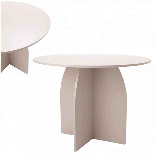 Stůl Kulatý Sora Minimalistický Kašmír Ø 100 cm Velký do obývacího pokoje Jídelny