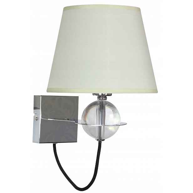 Krémovo-chromové nástěnné svítidlo 40W E14 Tesoro Candellux