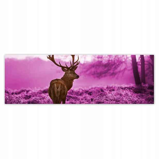 Plakáty 200x66 Jelen ve fialovém lese