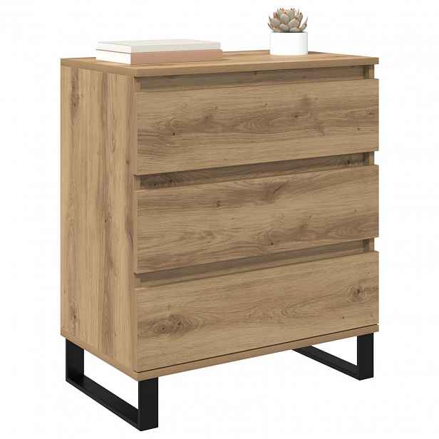 vidaXL Servírovací skříň Artisanový dub 60 x 35 x 70 cm