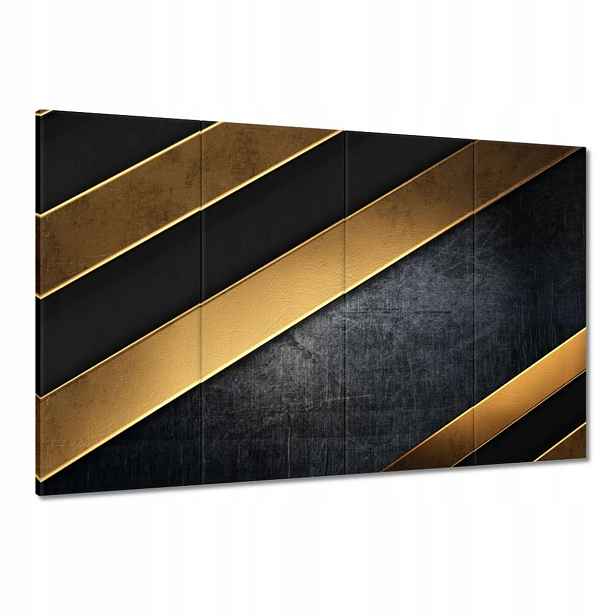 Obrazy 120x80 Zlaté pruhy