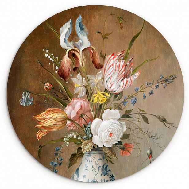 MuchoWow NÁSTĚNNÝ OBRAZ Květinové zátiší - Balthasar van der Ast - Malba 60x60 cm