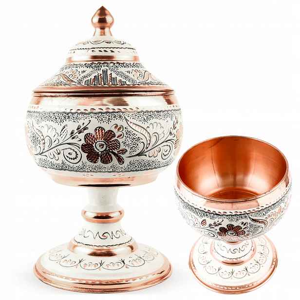 Cukřenka Měděná Nádoba Miska Na Sladkosti Turecká Orientální Premium