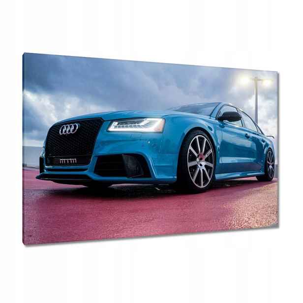 Obrazy 120x80 Modré Audi