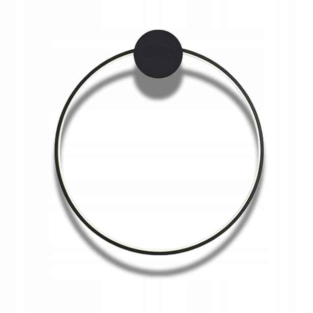 Nástěnná Lampa Nástěnné Led Ring Kruh 40 CM Černá