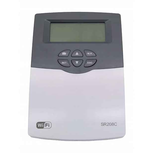 Regulátor SR208C WiFi pro solární systémy s funkcí termostatu 240 V