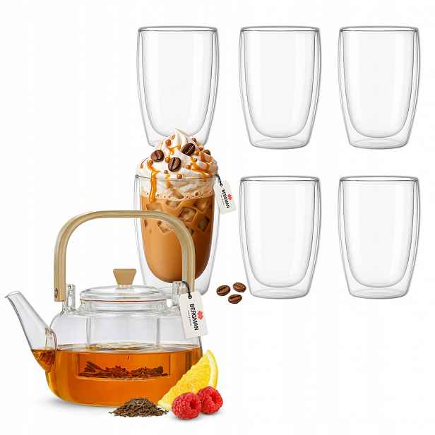 Sada Bergman – Džbán 1000 ml 6 termosklenic 450 ml