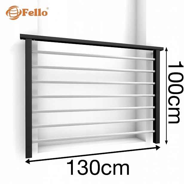 Standard Francouzský balkon 130 cm Balustrada Ral