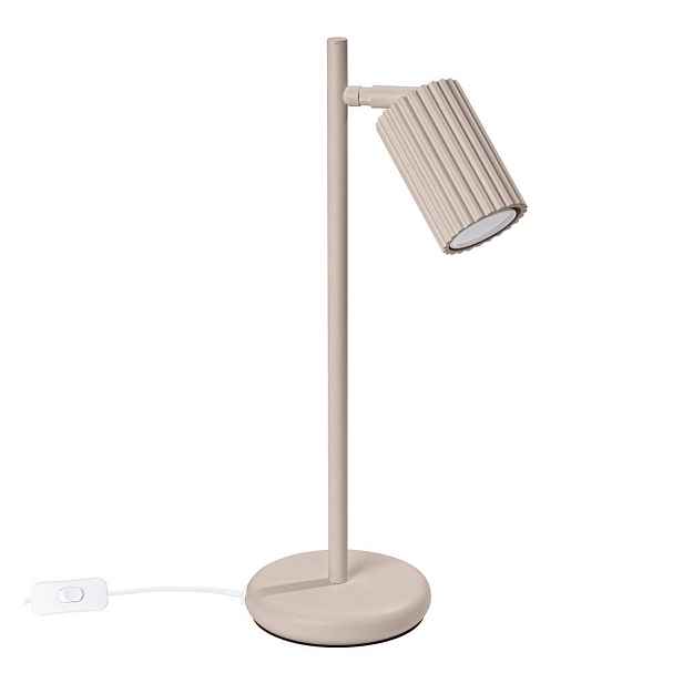 Taupe kovová stolní lampa (výška 43 cm) Gleam – Sollux