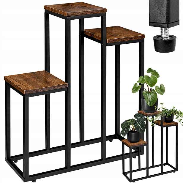 Držák Na Květináč Stojací Regál Na Květiny A Rostliny Loft Kovový Industriální