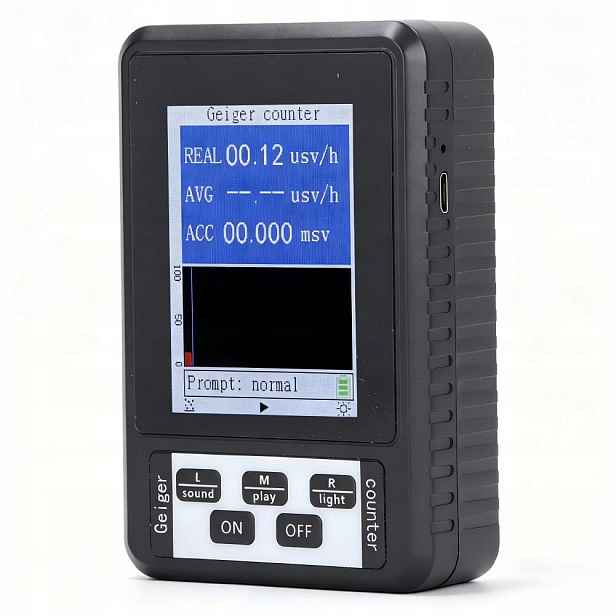 Geigerův Měřič Jaderného Záření Gamma Beta X-ray LCD