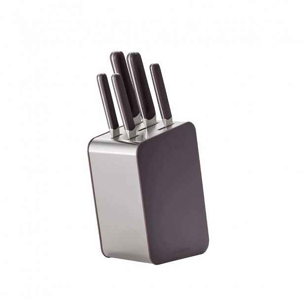 Sada nožů BergHoff v bloku Elements 5 ks Aubergine