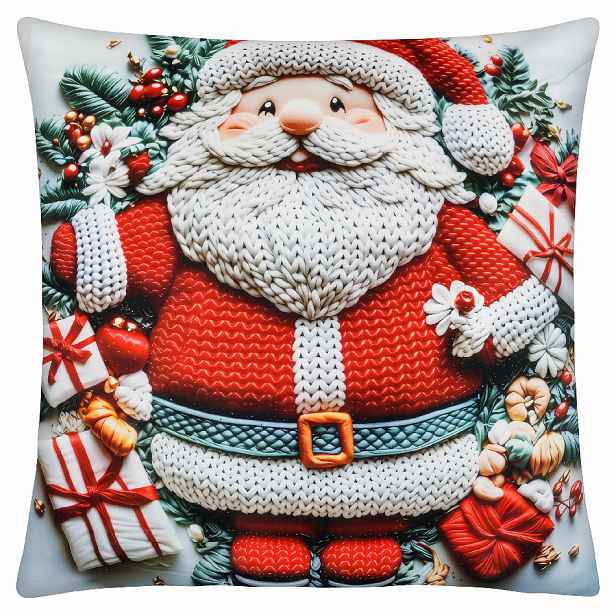 Vánoční povlak na polštář FOLK CHRISTMAS motiv III.  40x40 cm
