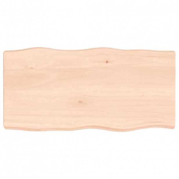 vidaXL Stolní deska 80x40x(2-6) cm neošetřený masivní dřevo živá hrana