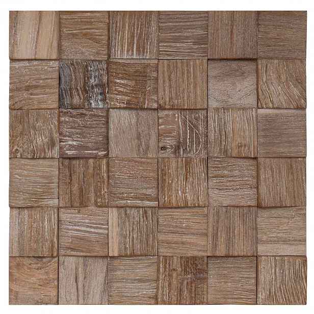 vidaXL Stěnový panel 11 ks Přírodní 30 x 30 x 2 cm