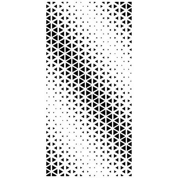 Omítací Šablona LuxBud Panel 64 Dekorativní pro omítky Vzor 92x44 cm