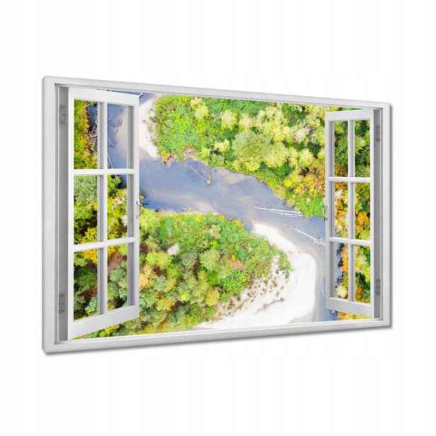 Obrazy 120x80 Křivá řeka Les Podzim