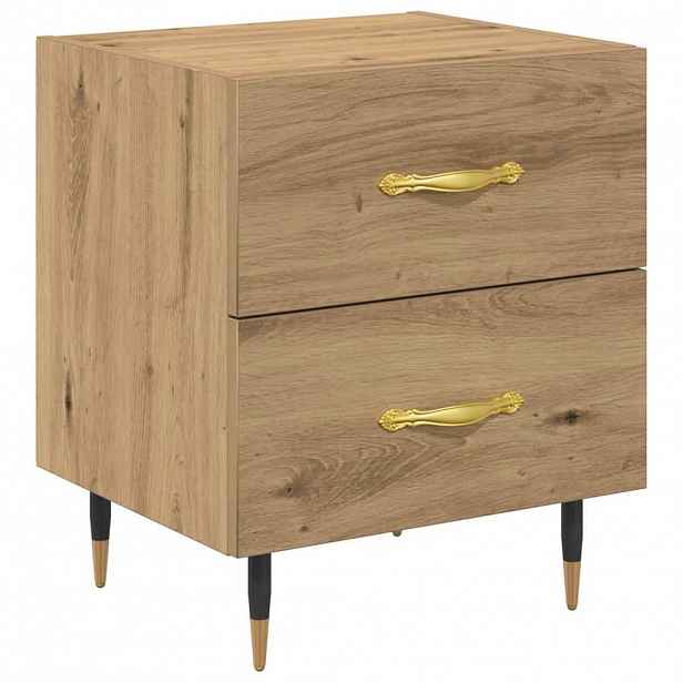 vidaXL Noční skříňka Artisanový dub 40 x 35 x 47,5 cm Kompozitní dřevo