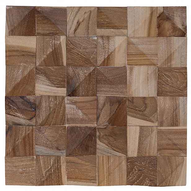 vidaXL Stěnový panel 11 ks Přírodní 30 x 30 x 2 cm