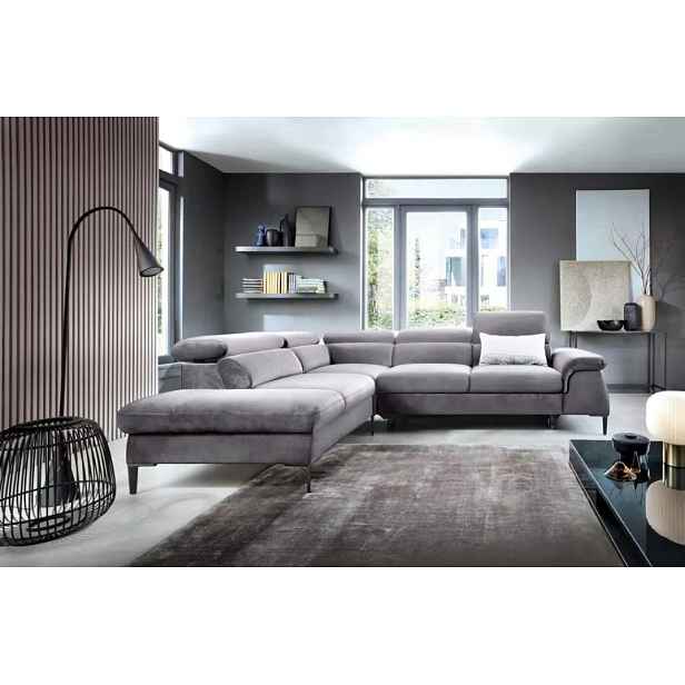 ArtPS Rohová sedací souprava BLUES L | šedá Vogue 14 Provedení: levé