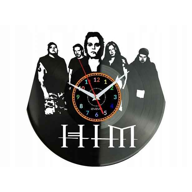 Him Nástěnné hodiny Vinylová deska Moderní dekorativní jako Dárek k narozeninám
