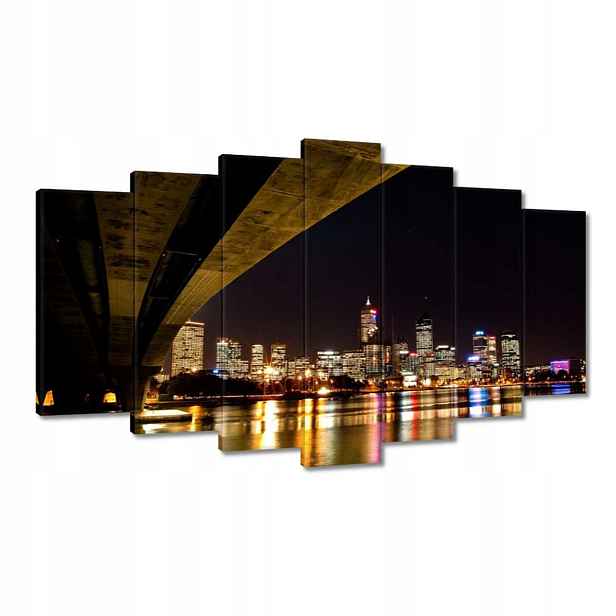 Obrazy 140x80 Noční fotografie s mostem