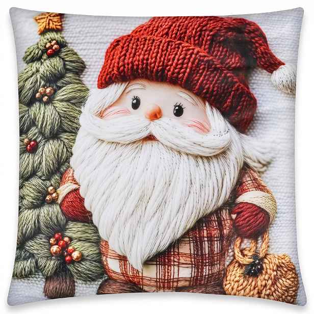 Vánoční povlak na polštář CHRISTMAS DAY motiv II. 40x40 cm