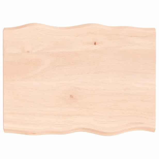 vidaXL Stolní deska 80x60x(2-4) cm neošetřený masivní dřevo živá hrana