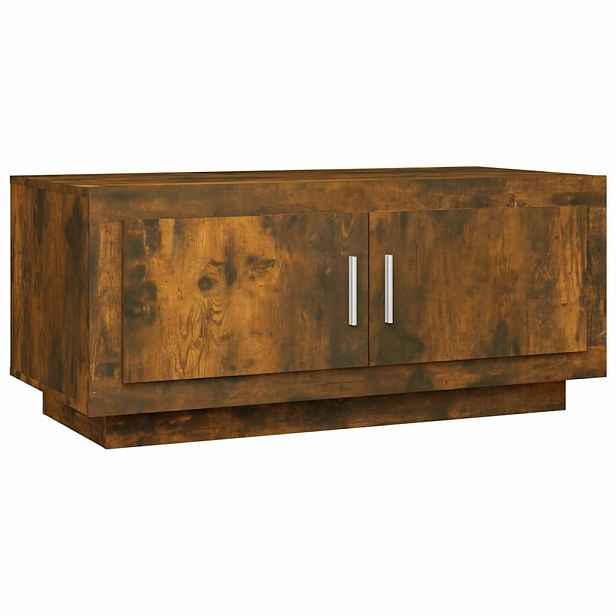 vidaXL Konferenční stolek kouřový dub 102x50x45 cm kompozitní dřevo