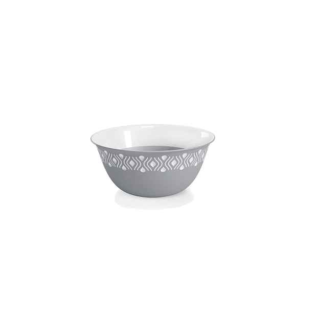 STEFANPLAST Tosca 54902 Plastová miska průměr 13 cm, bílá/šedá
