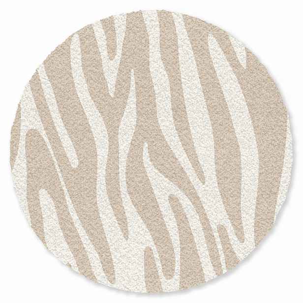 MuchoWow ROHOŽKA Zebra print - Béžová - Bílá - Zvířecí potisk 90x90 cm