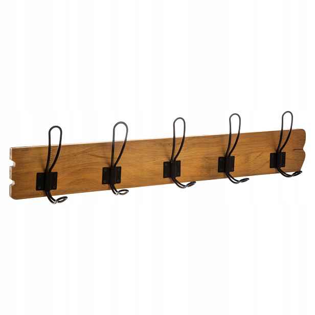 Nástěnný Věšák s 5 háčky Loft 64 x 14