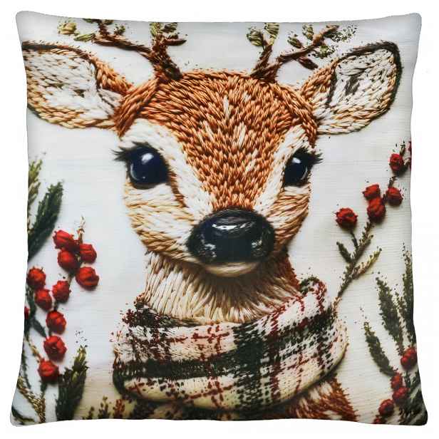Vánoční povlak na polštář CHRISTMAS DAY motiv III. 40x40 cm