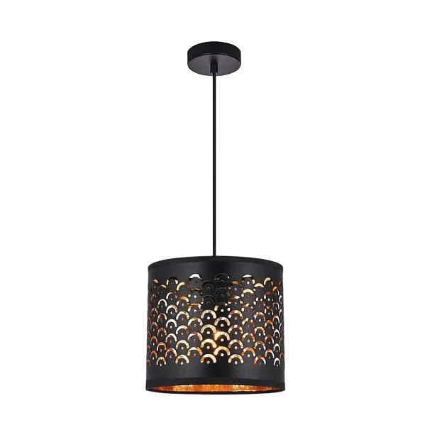 Závěsná lampa Milagro Morgan ML1800 Černá Zlatá E27 Nastavitelná 30 cm Obývací pokoj