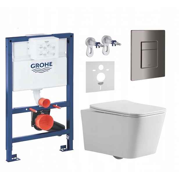 7v1 Wc Podomítkový Set Stelaz Grohe 820 mm Wc Mísa Tornado Tlačítko
