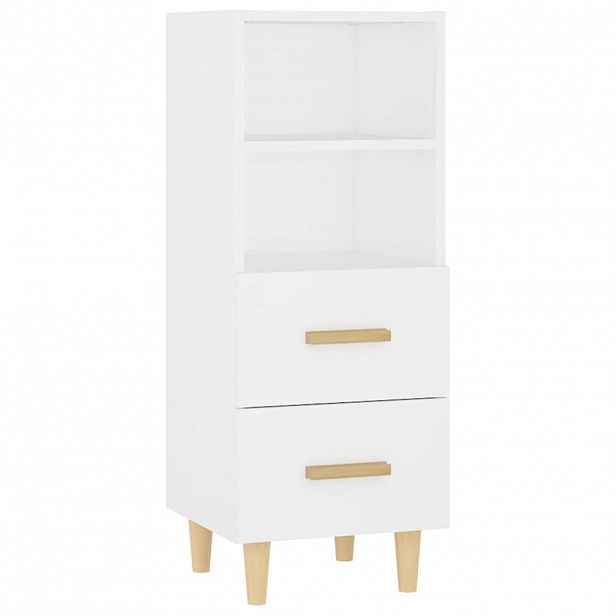 vidaXL Příborník bílý 34,5 x 34 x 90 cm kompozitní dřevo