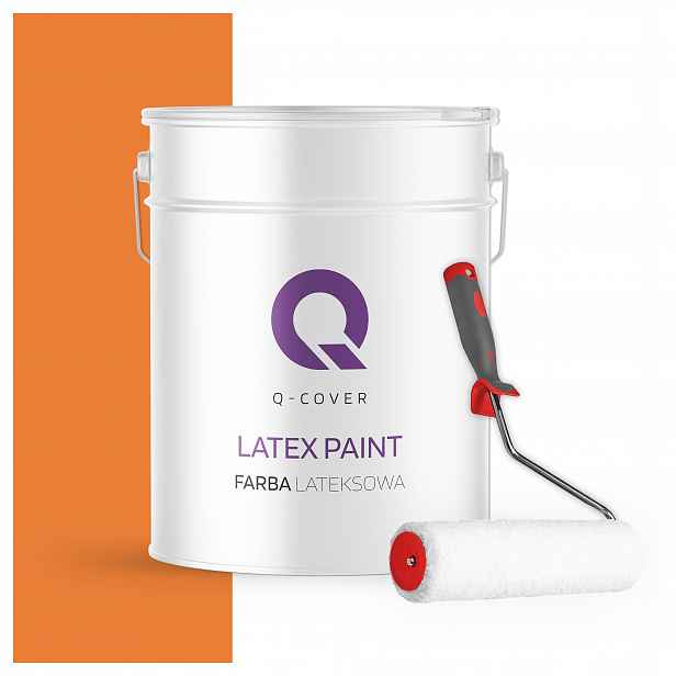 Barva na stěny stropů Mat 10L Oranžová Intenzivní váleček