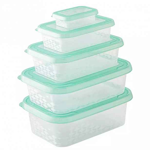 Sada 5 dóz Ori box obdelník 0.1l+0.5l+1l+1.5l+1.75 23x9x16 cm