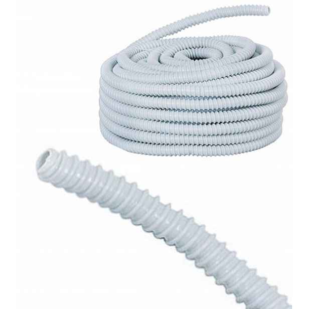 Trubka Elastyczna Karbowana Husí Krk Gus 20 mm 320N Uv Bezhalogenová Šedá 30 m