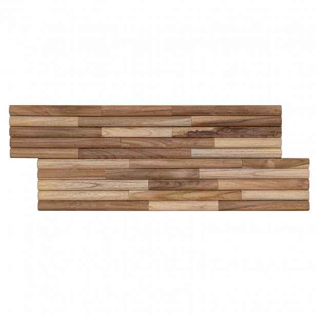 vidaXL Stěnový panel 10 ks Přírodní 55 x 20 x 2 cm