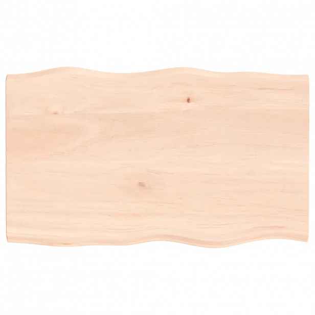 vidaXL Stolní deska 100 x 60 x 2 cm neošetřený masivní dub živá hrana