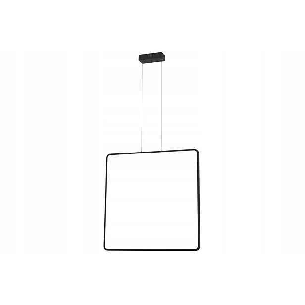 Závěsné Led svítidlo moderní černé čtvercové 60 cm 4000K Reality