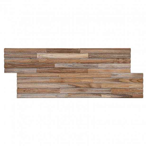 vidaXL Stěnový panel 10 ks Přírodní 55 x 20 x 2 cm