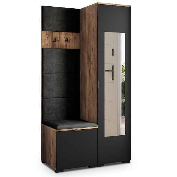 MASSENO MODERNÍ PŘEDSÍŇOVÁ SKŘÍŇ VIRA, 95/181/51 cm, dekor dub