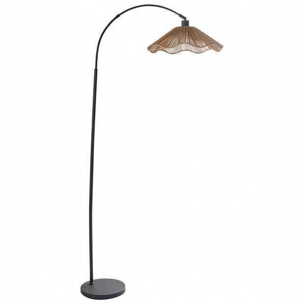 Beliani STOJACÍ LAMPA Přírodní Migori