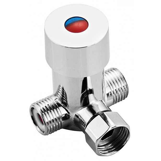Bruckner - Regulátor teploty vody pro stojánkové ventily 1/2", chrom 982.880.1