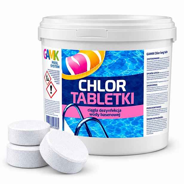 Chlorové Tablety Long Tabs 200 G 3 Kg Do Bazénu Trvalé Chlorování Vody
