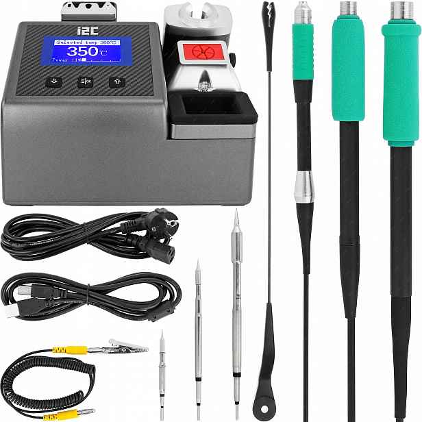 Přesná Pájecí Stanice I2C-2SCNi 3v1 Groty C115 C210 C245