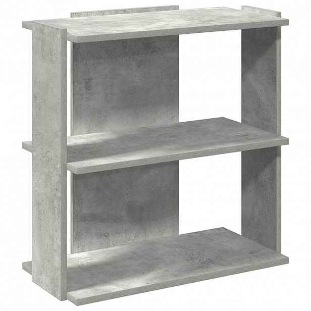 vidaXL Knihovna se 3 policemi betonově šedá 60x30x60 cm kompozit