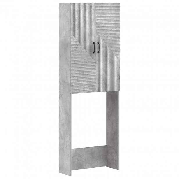 vidaXL Toaletní skříňka HAARLEM Betonově šedá 66 x 25,5 x 190 cm